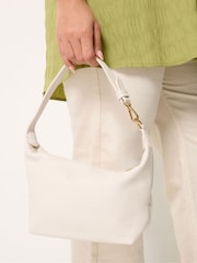 Yours Curve Cream Faux Leather Slouched Shoulder Bag - Image 1 of 4