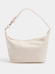 Yours Curve Cream Faux Leather Slouched Shoulder Bag - Image 2 of 4