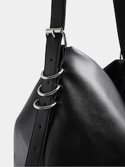 Yours Curve Black Faux Leather Slouched Shoulder Bag - Image 4 of 4