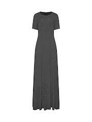 Long Tall Sally Black Polka Dot Short Sleeve Maxi Dress - Image 5 of 5