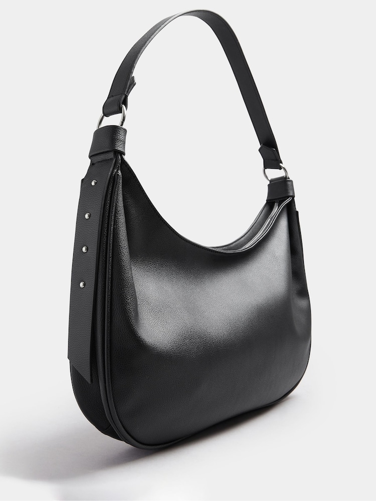 Yours Curve Faux Leather Slouched Studded Shoulder Bag - Imagem 4 de 4