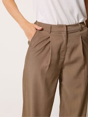 Long Tall Sally Brown Wide Leg Trousers - Image 4 of 4