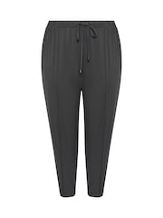 Yours Curve Grey Wide Leg Seam Joggers - Image 5 of 6