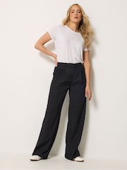 Schwarz - Long Tall Sally Pleated Wide Leg Trousers - Bild 1 von 4