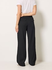 Schwarz - Long Tall Sally Pleated Wide Leg Trousers - Bild 3 von 4