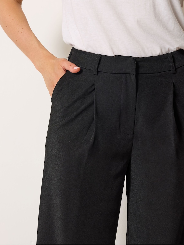 Schwarz - Long Tall Sally Pleated Wide Leg Trousers - Bild 4 von 4 Schwarz - Long Tall Sally Pleated Wide Leg Trousers - Bild 4 von 4