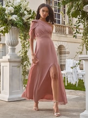 Lipsy бант на одно плечо свадебные платья для подружки невесты - Изображение 1 из 4