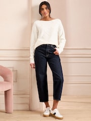Love & Roses Ivory Jumper - Image 3 of 4