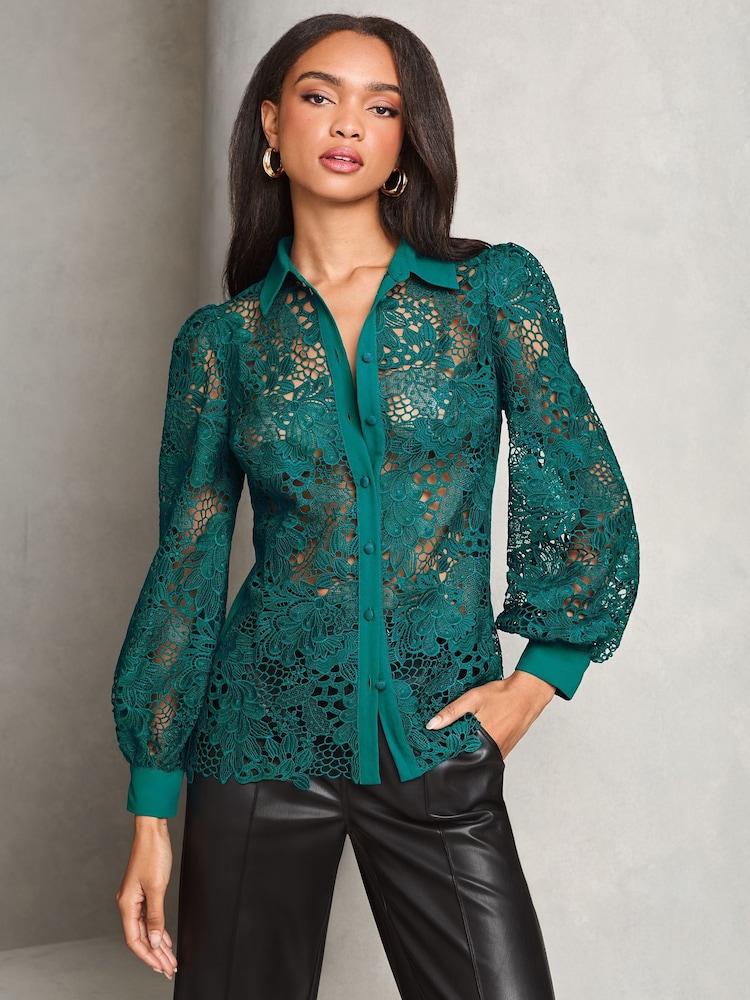 Lipsy Luxury Lace Skyrtur - Image 3 of 4