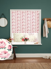 Cath Kidston Pink and Red Rose Buds Made to Measure 100% Cotton Roman Blind - Image 1 of 6