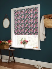 Cath Kidston Teal Blue Dolly Rose Made to Measure 100% Cotton Roman Blind - Image 2 of 6