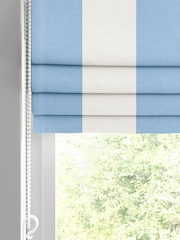 Cath Kidston Blue Canopy Stripe Made to Measure 100% Cotton Roman Blind - Image 2 of 6