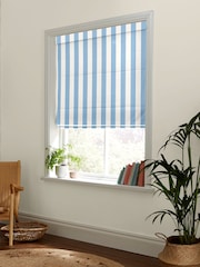 Cath Kidston Blue Canopy Stripe Made to Measure 100% Cotton Roman Blind - Image 5 of 6