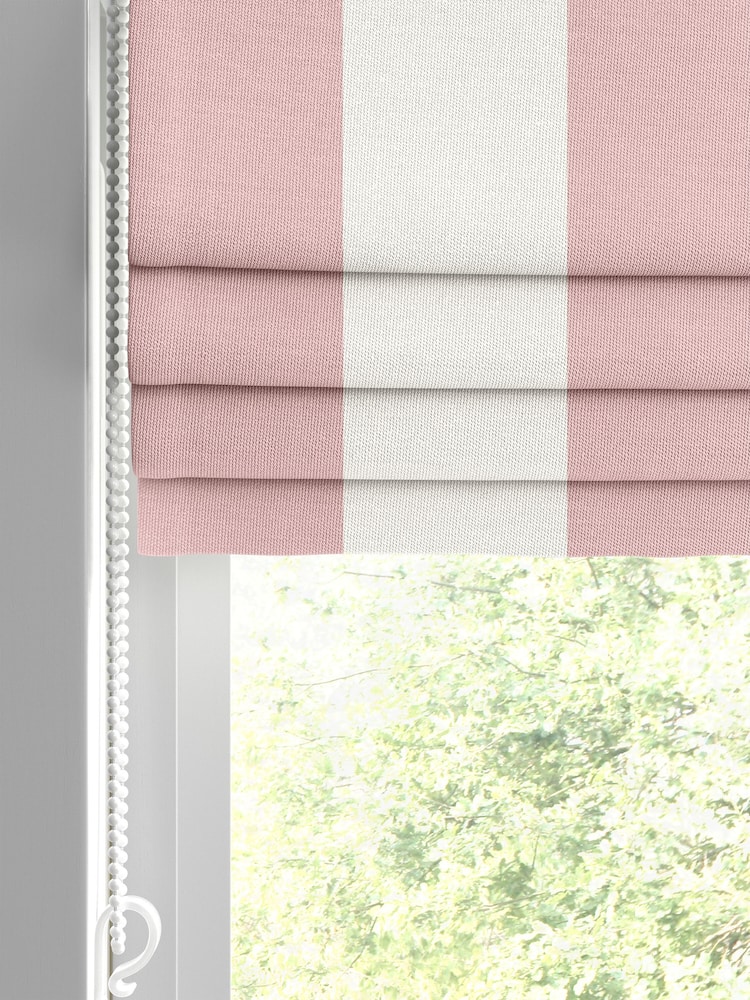 Cath Kidston Pink Canopy Stripe Made to Measure 100% Cotton Roman Blind - Image 2 of 6