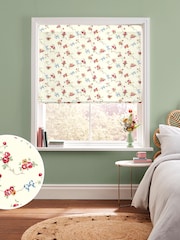 Cath Kidston Cream Rose and Bows Made to Measure 100% Cotton Roman Blind - Image 1 of 6