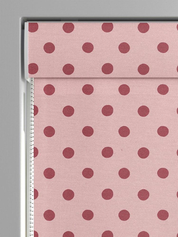 Cath Kidston Pink Button Spot Made to Measure 100% Cotton Roman Blind - Image 3 of 6