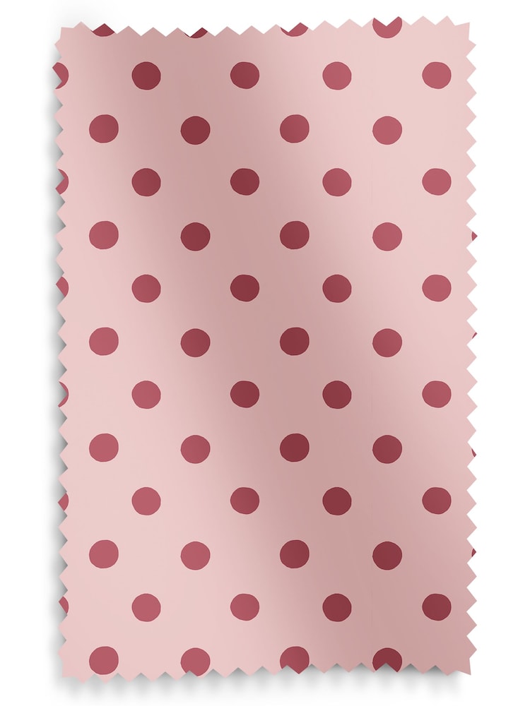 Cath Kidston Pink Button Spot Made to Measure 100% Cotton Roman Blind - Image 5 of 6