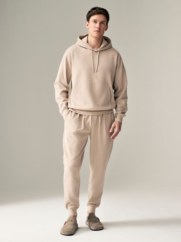 Buy Stone Neutral Supersoft Rib Joggers from Next Bahrain