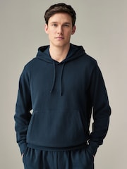 Donkerblauw - Superzachte geribbelde hoody - Image 1 of 7