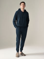 Donkerblauw - Superzachte geribbelde hoody - Image 2 of 7