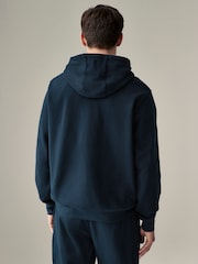 Donkerblauw - Superzachte geribbelde hoody - Image 4 of 7
