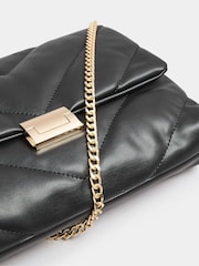 Yours Curve Black Faux Leather Quilted Shoulder Bag - Image 4 of 5