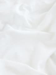 White Ruched Tie Detail 100% Cotton Boobtube Top - Image 8 of 8