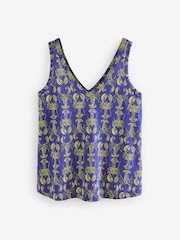 Blue/Yellow Lobster Print Modal Slouch Vest - Image 1 of 7