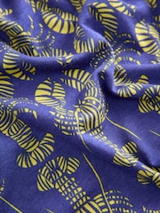 Blue/Yellow Lobster Print Modal Slouch Vest - Image 2 of 7