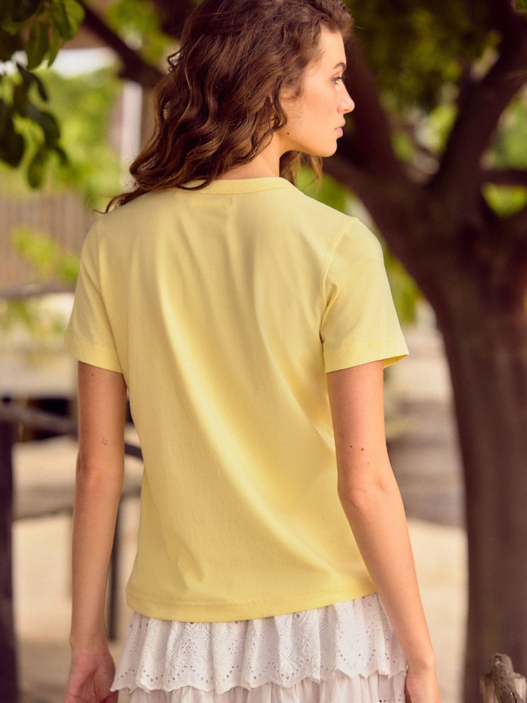 Butter Yellow Fruit Graphic Cotton - Image 3 of 4