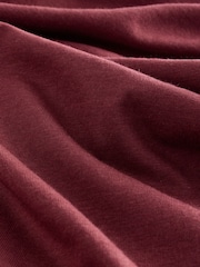 Oxblood Side Seam Ruched Detail Maxi Length Sleeveless Dress - Image 3 of 3