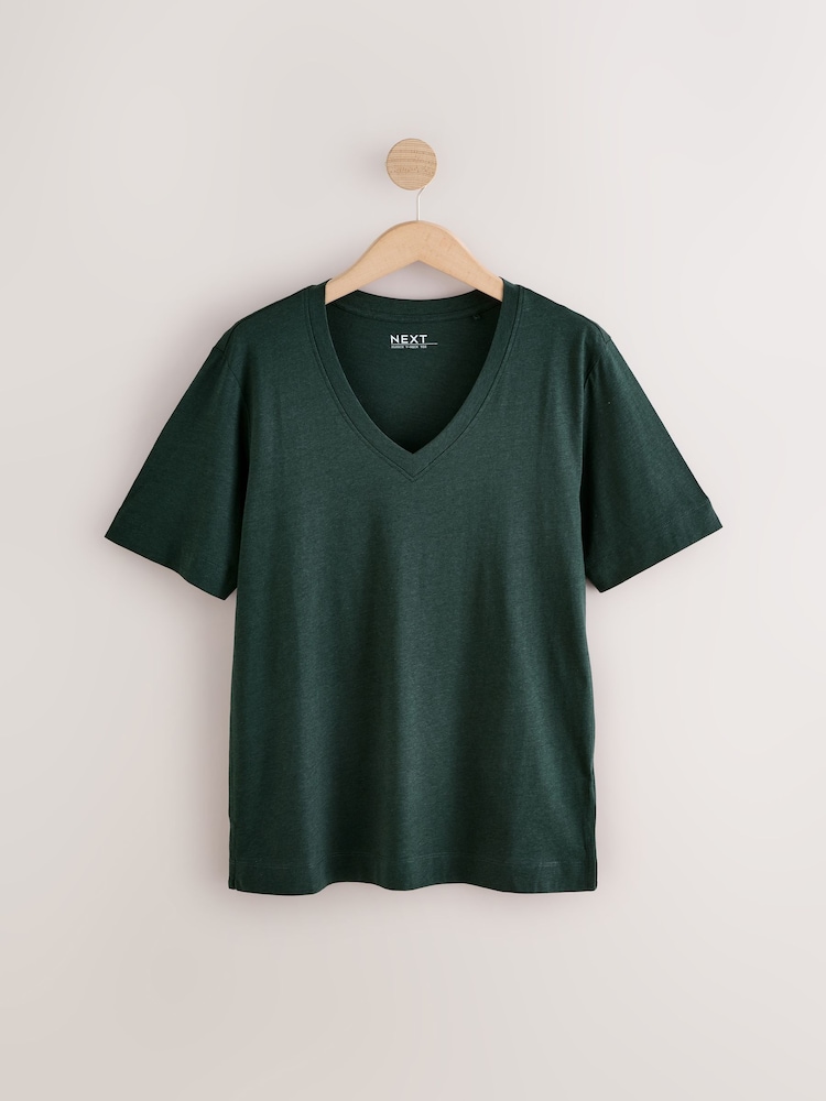Floral/Pink/Green/Yellow/Grey/White/Black Modal Slouch T-Shirts 7 Pack - Image 12 of 14