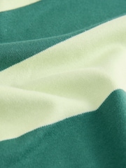 Green Monochrome Oversized Relaxed Fit Boxy Heavyweight Crew Neck T-Shirt - Image 8 of 8