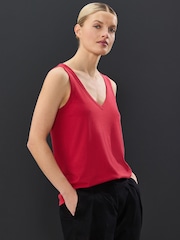 Red Modal Slouch Vest - Image 1 of 4
