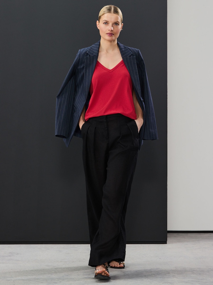 Red Modal Slouch Vest - Image 2 of 4