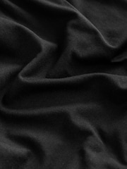 Black Maxi Length Trapeze Shape Ruched Neckline Thin Vest Strap Dress - Image 6 of 6