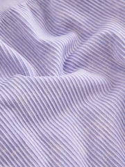 Lilac Purple Washed Ribbed Shorter Length Cycling Shorts - Image 6 of 6