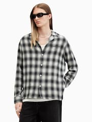 AllSaints White Underground Long Sleeve Shirt - Image 3 of 7