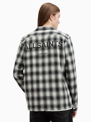AllSaints White Underground Long Sleeve Shirt - Image 4 of 7