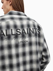 AllSaints White Underground Long Sleeve Shirt - Image 6 of 7