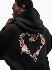 AllSaints Black Unity Pippa Hoodie - Image 2 of 7