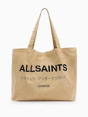 AllSaints Brown Underground Acid Tote Bag - Image 1 of 6