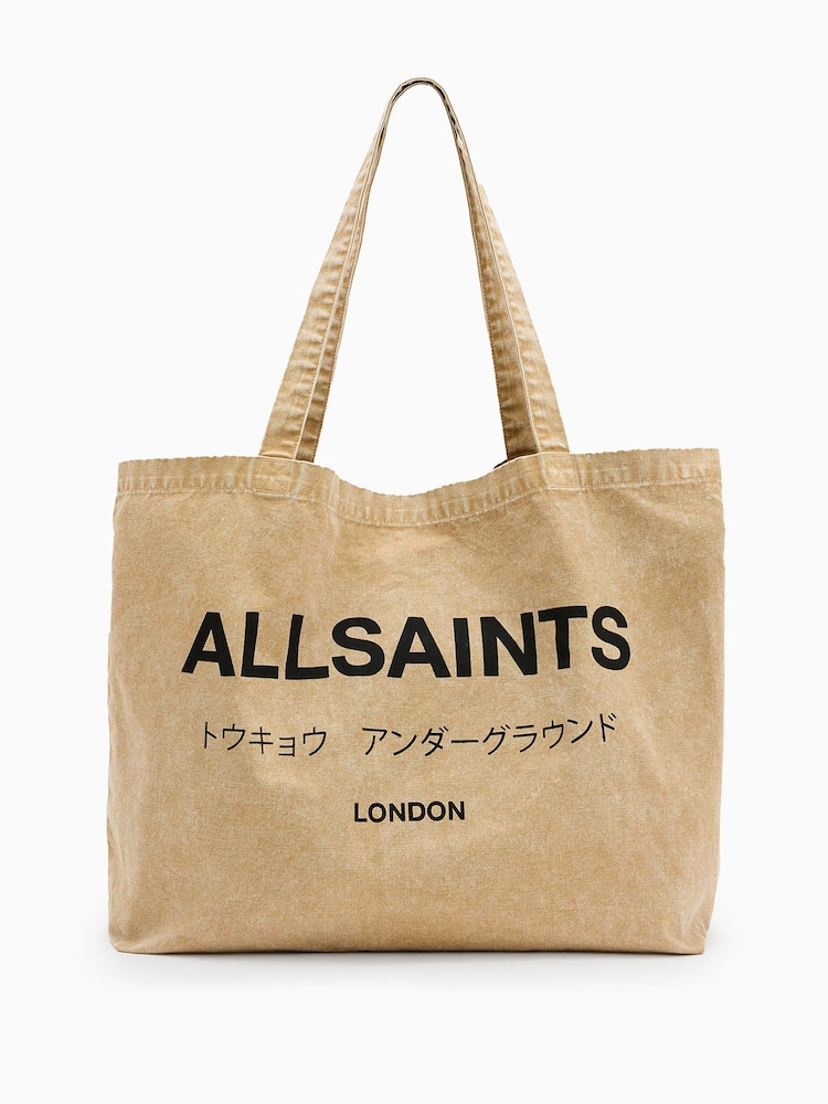 AllSaints Brown Underground Acid Tote Bag - Image 1 of 6
