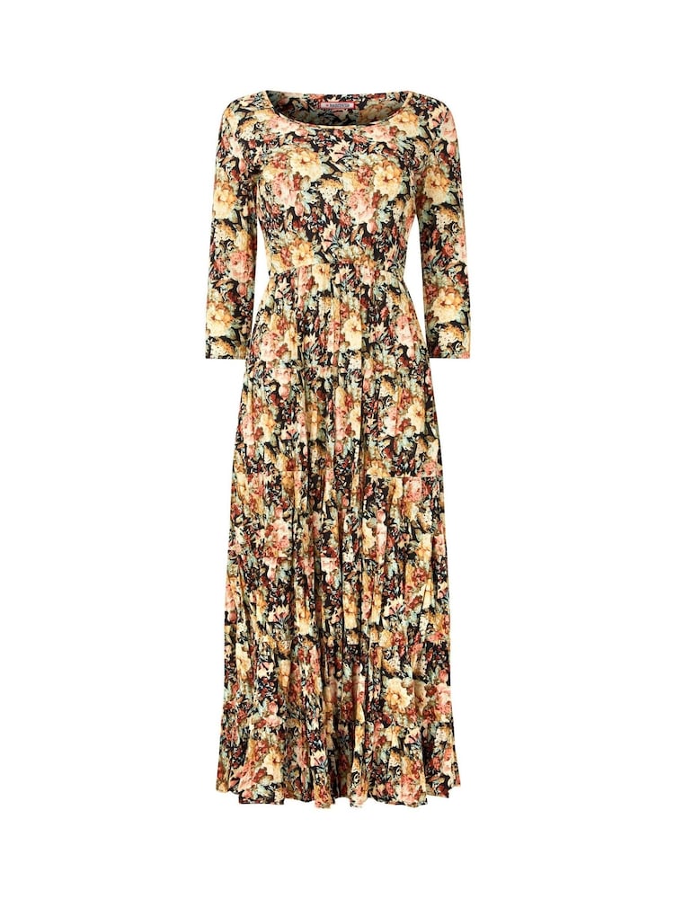 Joe Browns Maxikleid mit lockerer Passform aus 100 % Baumwolle mit dezentem Blumenmuster und Crinkle-Effekt - Bild 5 von 5