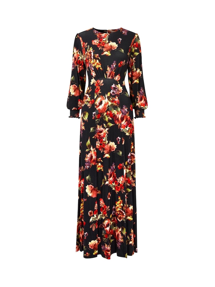 Orange - Joe Browns Jersey-Maxikleid mit Blumenmuster, Schlitz am Saum und Bindeband auf der Rückseite - Bild 5 von 5 Orange - Joe Browns Jersey-Maxikleid mit Blumenmuster, Schlitz am Saum und Bindeband auf der Rückseite - Bild 5 von 5