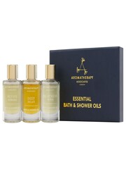 Aromatherapy Associates Essential Bath and Shower Oil Trio Gift Set - Image 1 of 3