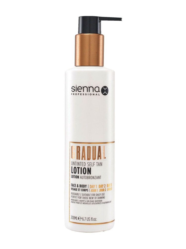 Sienna X Gradual Untinted Self Tan Lotion 200ml - Image 1 of 5