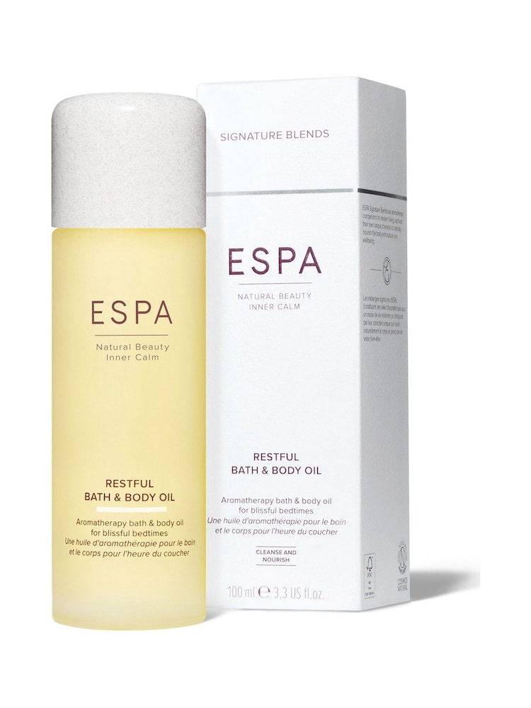 ESPA Restful Bath and Body Oil 100ml - Image 2 of 2