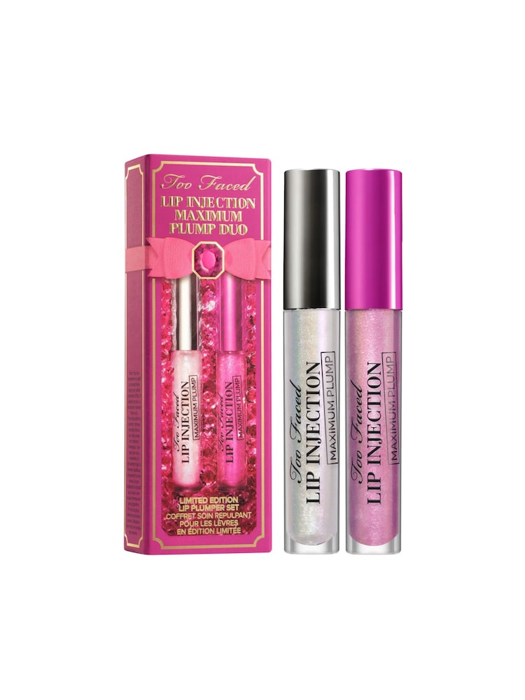 Too Faced Lip Injection Maximum Plump Lip Gloss Duo Gift Set (Worth £52) - Image 1 of 6