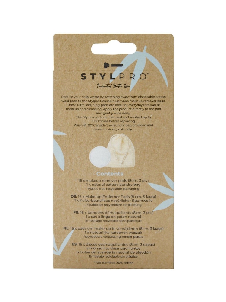 Stylpro Reusable Makeup Remover Pads and Laundry Bag - Image 2 of 4